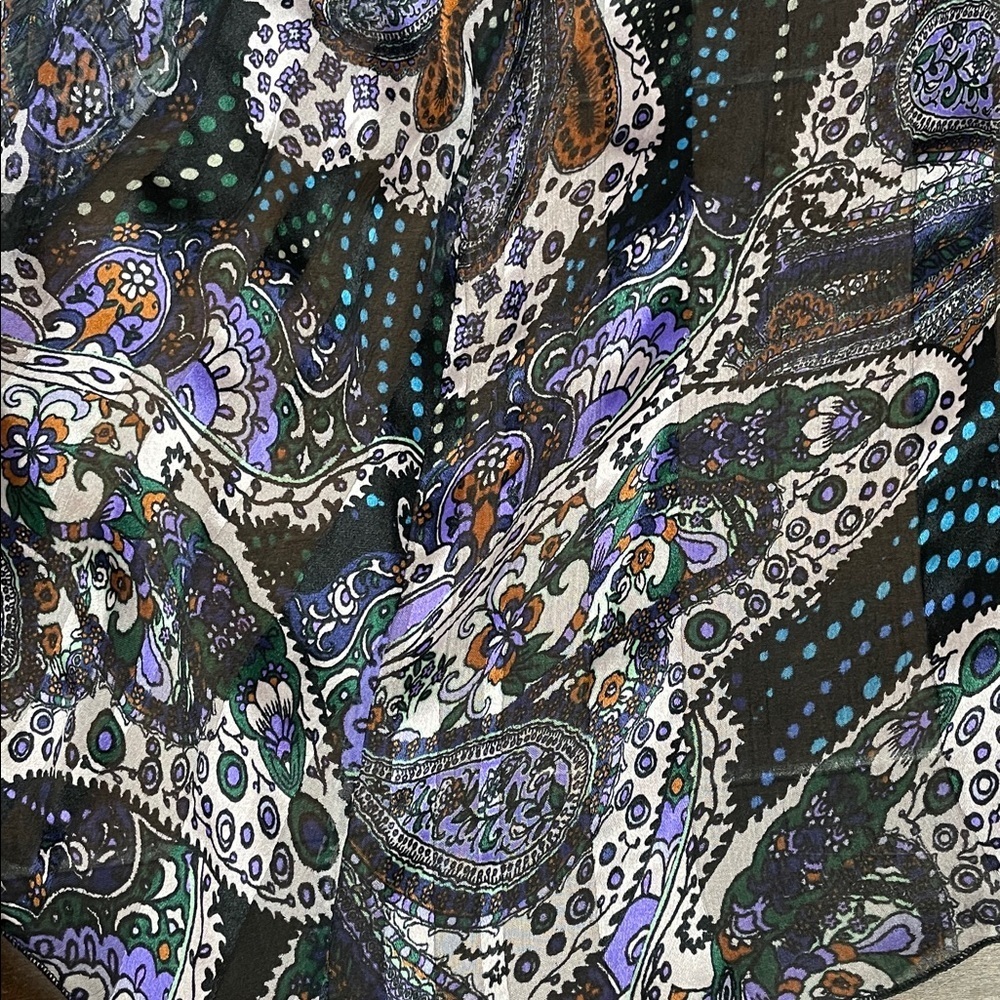 NWT Etro Runway Silk Paisley Deep V Maxi Dress Gown Sz 40 - Picture 15 of 16
